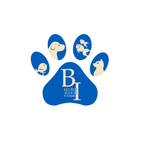 Paw print logo with animals and Business Insurers of the Carolinas text.